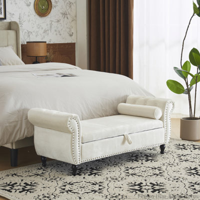 Banc avec repose-pieds Velvet