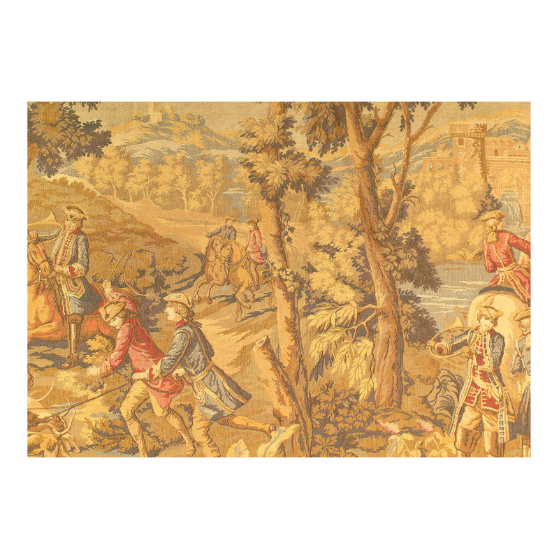 Tapis unique doré à tissage plat 4 pi 9 po x 6 pi 9 po Felicio