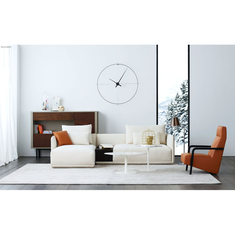 Bilbao Metal Analog Wall Clock, Black/Black