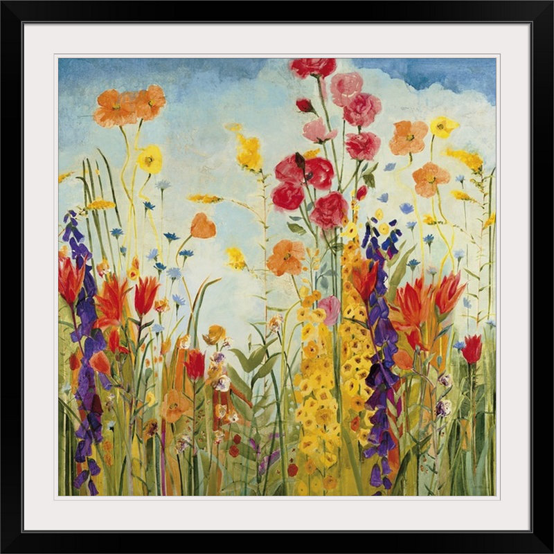 «Anjulie Laughter» par Jill Martin, reproduction d'art, H 30 po x l 30 po x P 1,5 po, Toile
