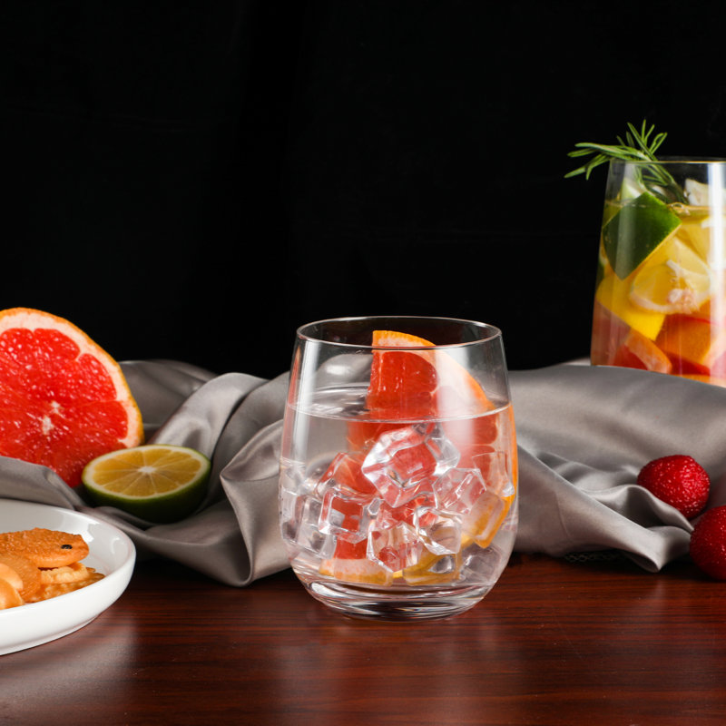 Table 12 15.5-Ounce Beverage Glasses, Lead-Free Crystal, Break Resistant