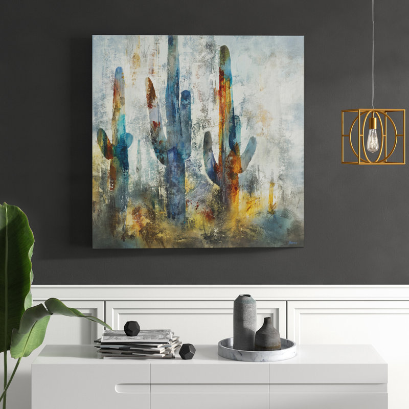 «Saguaro Forest», reproduction sur toile tendue, H 40 po x l 40 po x P 1,5 po