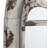 Devorah Metal Window Pane Inspired White Wall Mirror with Arched Top