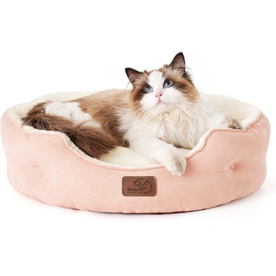 Fleece Bolster Pet Bed