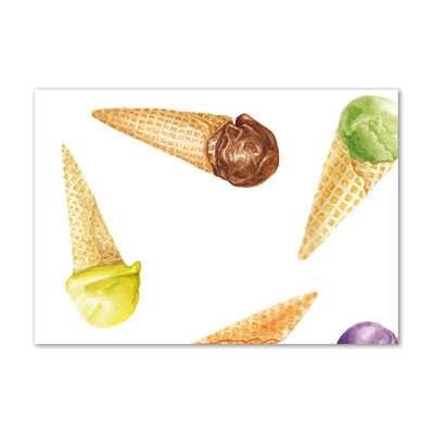 Ice Cream - Wrapped Canvas Print