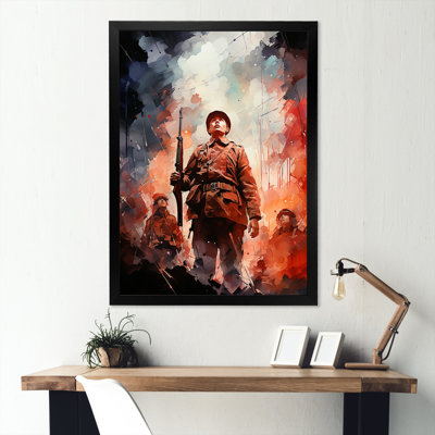 "Militaires militaires", impression sur toile