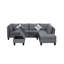 Canapé modulaire rembourré 3 pièces Brogel-1801078517