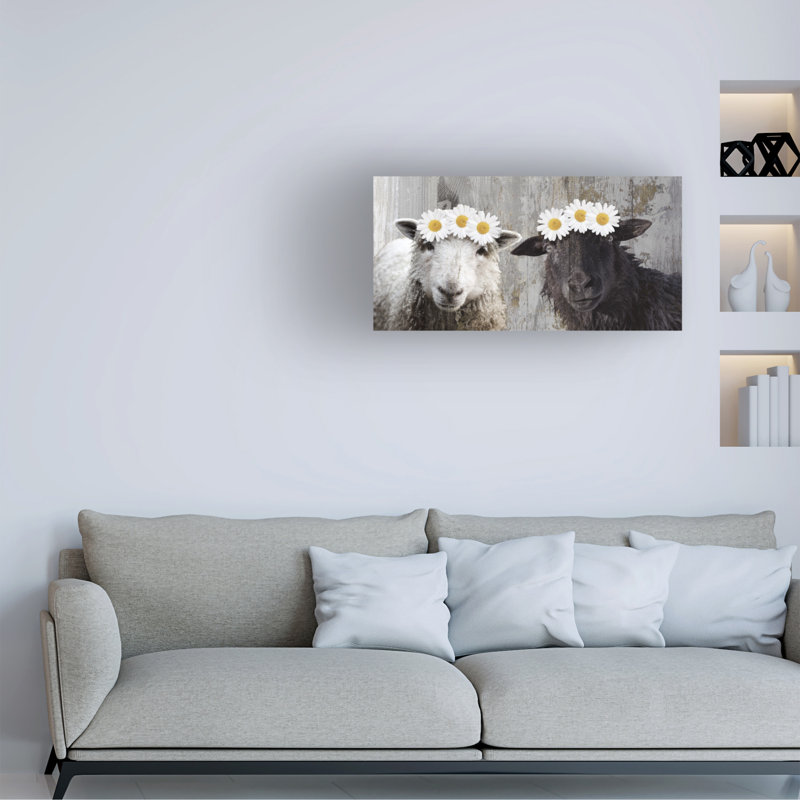 Art sur toile «Bachelor Sasha Sheep Party», H 24 po x l 47 po