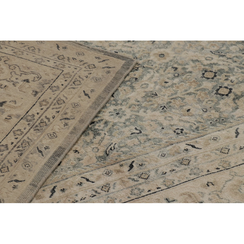 Modern Classic Hand Knotted Area Rug, Rectangle 10' x 14'