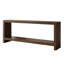 Console de style campagnard 63 po, canapé rustique à 2 niveaux avec placage de bois, table d'entrée longue pour canapé, salon et couloir-974587109