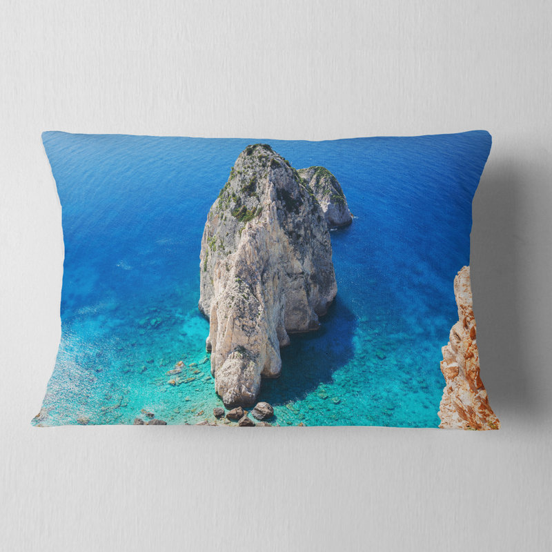 Coussin lombaire de magnifique côte de roche mer zakynthos