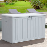 Balconera 230 Gallons Water Resistant Deck Box With Flexible Divide