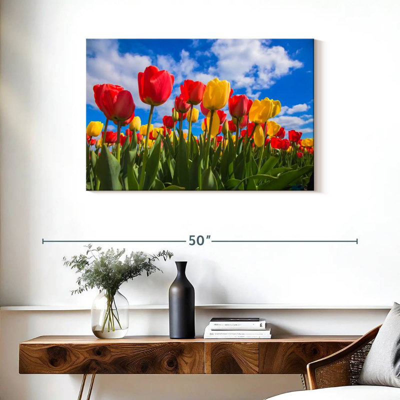 Champ de tulipes Harnek Spring, H 24 po x l 36 po