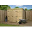 Shiplap Pent 8 ft. W x 5 ft. D Wooden Tongue & Groove Garden Shed