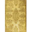 Tapis décoratif jaune à motif tissé rétro-413630100