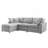 Luxurious Down Filled Convertible Sectional Sofa With Reversible Chaise And Modular Design