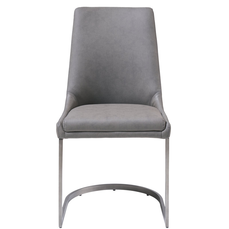49.53cm H Upholstered Side Chair in Gray