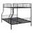 Full Metal Bunk Bed, Black-475384079