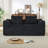 Compression Sofas, 72 Inch Black Corduroy Modern Couch for Home