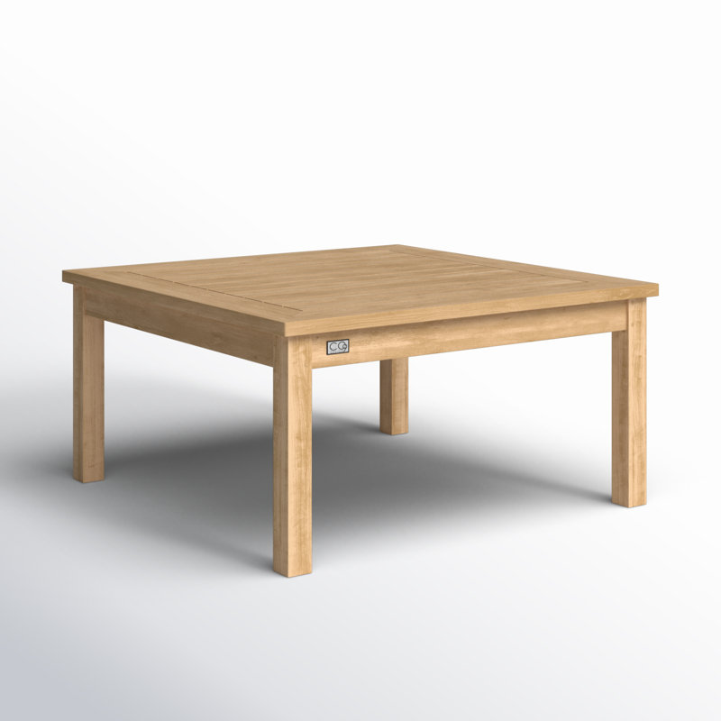 Knightly Outdoor Square Teak Coffee Table