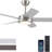 46" Modern Ceiling Fan With Lights And Remote Control-559441695