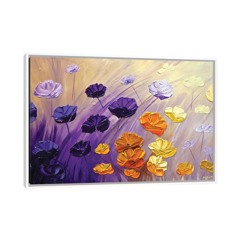 «The Garden» - Reproduction, H 40 po x l 60 po x 1,5 po, Toile blanche encadrée