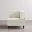 Upholstered Corduroy Armchair-1717301998
