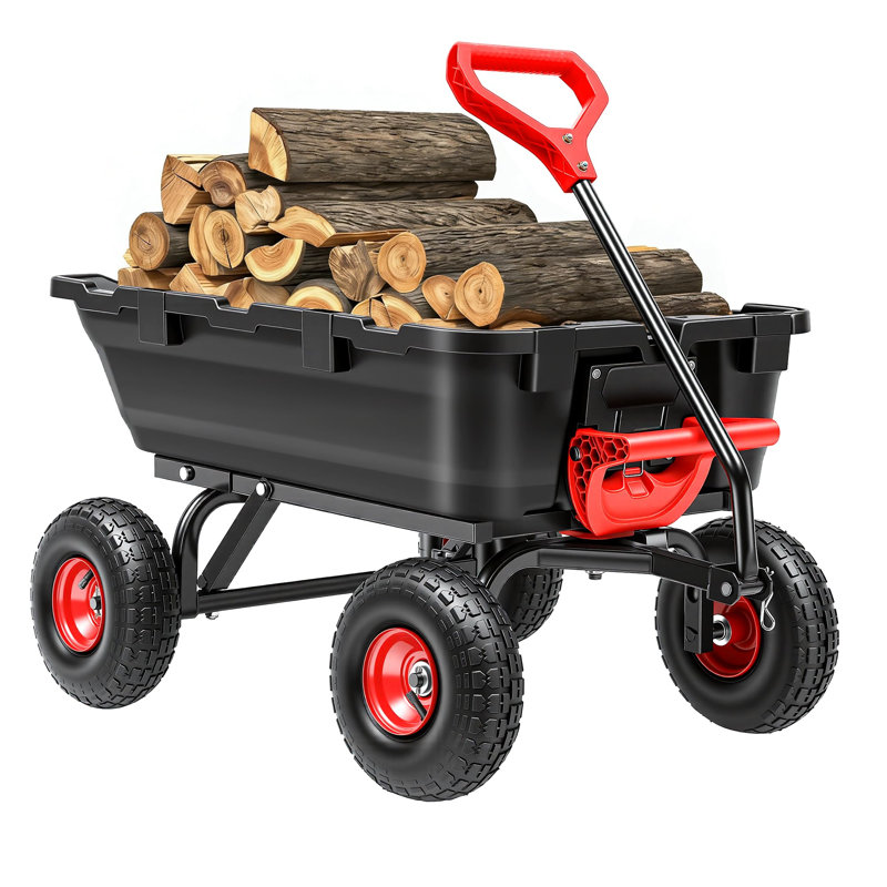 Chariot de jardinage 900LB, black&red