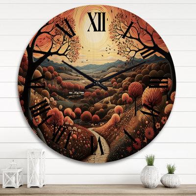 Horloge murale en bois