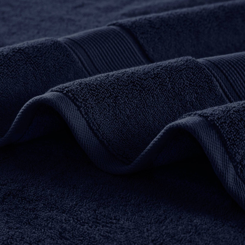 800GSM Ultra-Soft 100% Cotton Absorbent Towel Set, Dark Navy