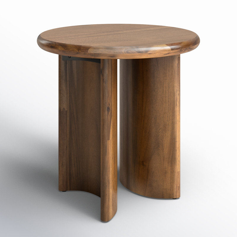 Haiden Solid Wood Top End Table, Brown