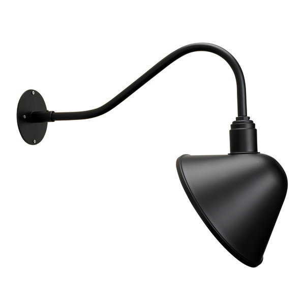 Applique murale d'extérieur 1 lumière Down, H 21 po x l 26 po x P 12 po