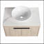 Meuble-lavabo flottant 29,5 po avec lavabo en céramique et armoire d'appoint 29,5 po-993973993