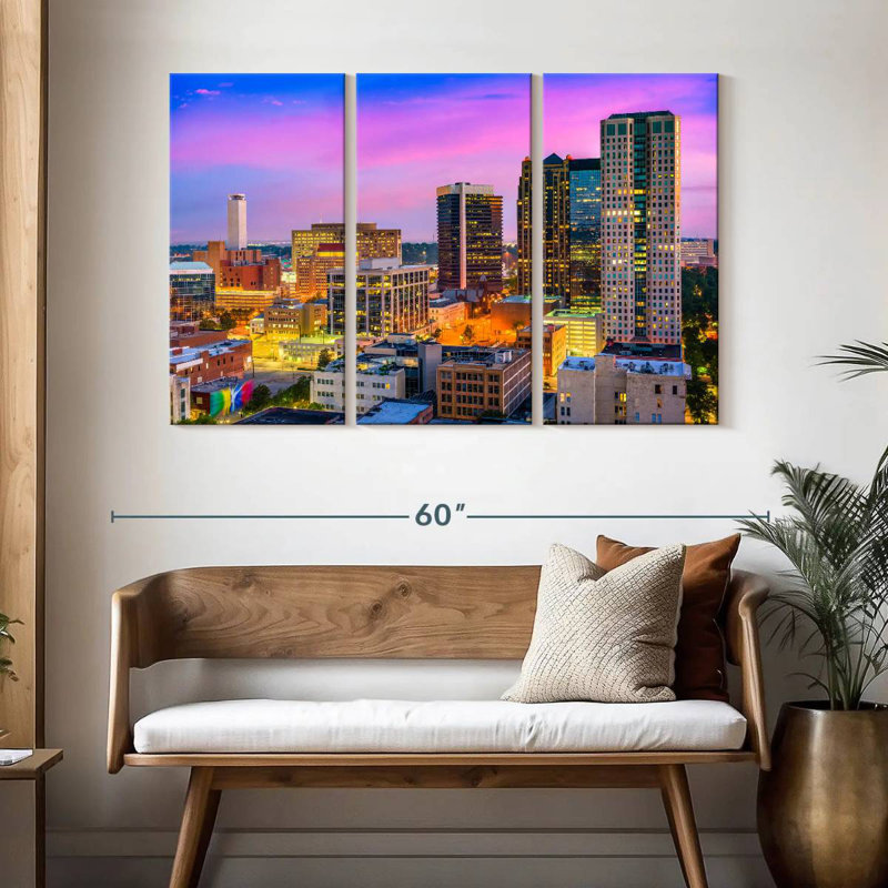 Rorry Downtown Birmingham Skyline, 32" H x 50" W