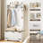 65.7" Hall Tree with Bench and Storage