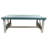 SLATE SAILFISH TABLE SET.  1- Rectangle Sofa Table, 1- Rectangle Coffee Table, 2- Square Iron End Tables