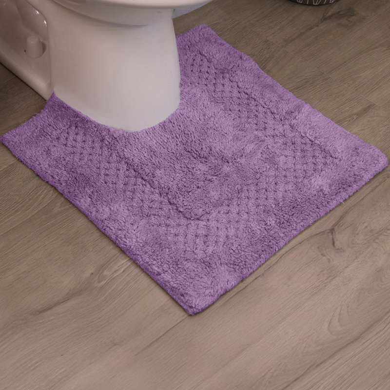 Tapis doux en coton Classy, Mauve