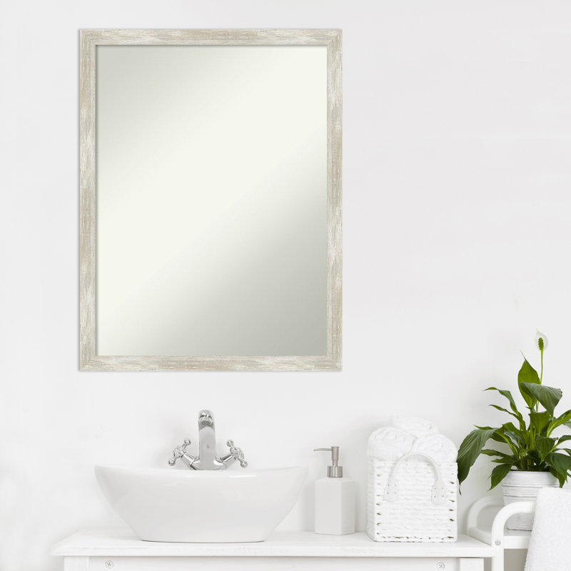 Miroir de salle de bain mural Grace, 26 po x 20 po, Métallique
