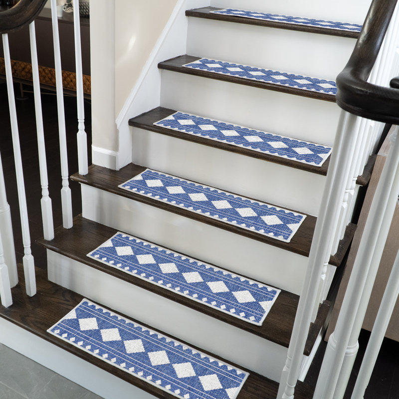 Tapis d'escalier Saranac, Bleu marine