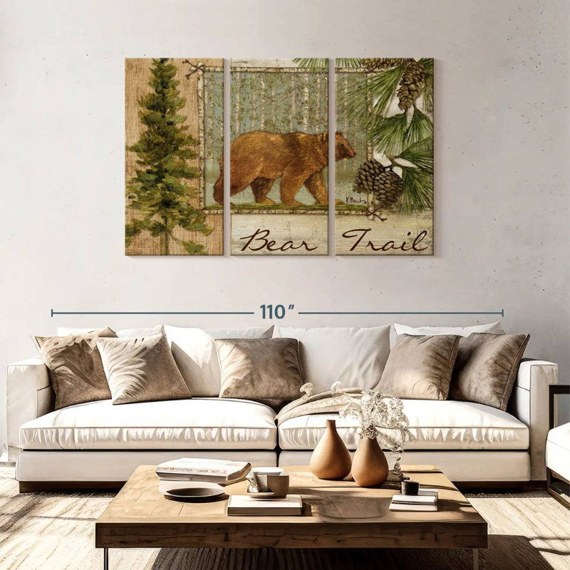 Bear Trail, 48" H x 74" W
