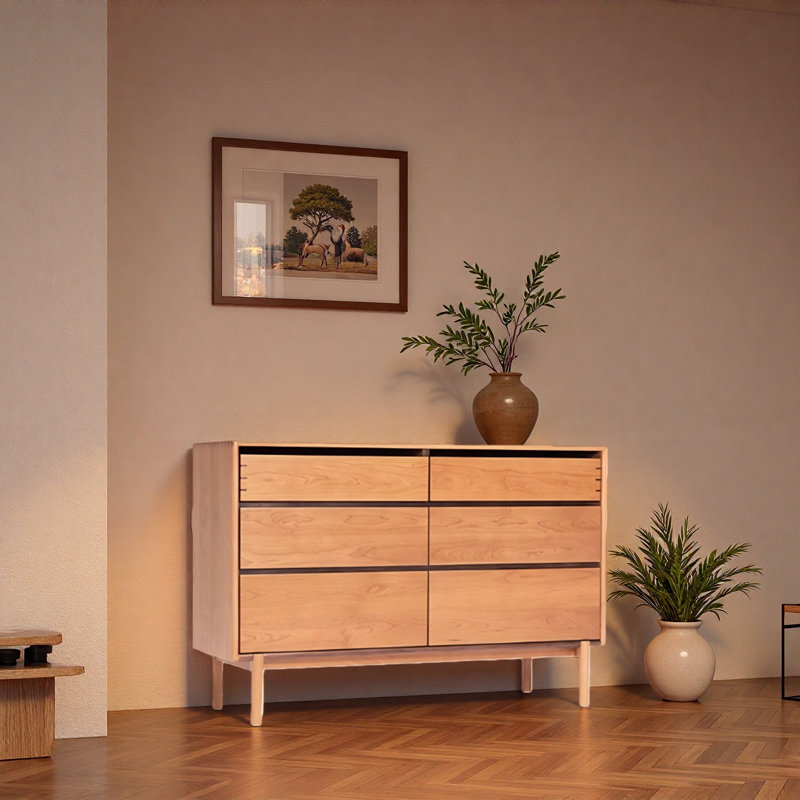Commode d'appoint console Retro, Naturel