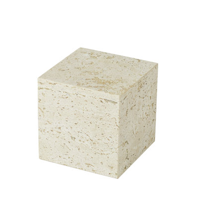 Travertin Cube Riser-Sm