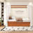 Space-Saving Queen Bed with Storage, Wood Frame, Modern Style