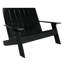 Causeuse double en plastique recyclé Byrnes-760292159