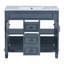 Meuble-lavabo 36 po avec lavabo supérieur, armoire de rangement moderne avec 2 portes à fermeture douce et 2 tiroirs, meuble-lavabo simple