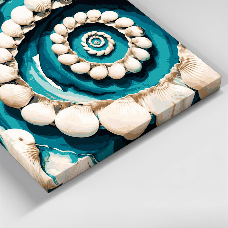 Art mural sur toile beige, H 16 po x l 16 po