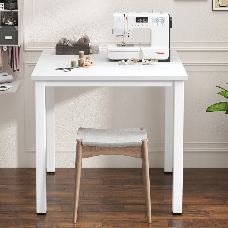 Bureau d'ordinateur 31,5 po, Blanc / blanc
