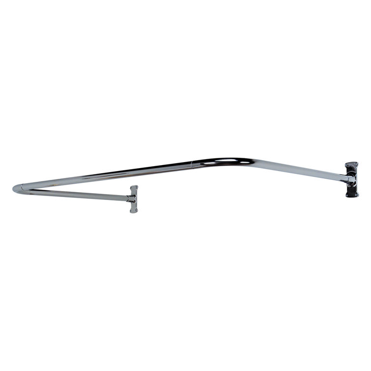 Adjustable Curved Fixed Shower Curtain Rod