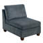 Canapé modulaire en chenille 7Pc gris rembourré de mousse pour meubles de salon moderne avec coussin ultra doux