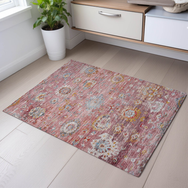 Premium Machine Washable Konopka AMF1107 Global Rug, Rectangle 1'8" x 2'6"